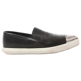 Miu Miu Leather Slip-on in Black 5S9010, Size 38.5 EU