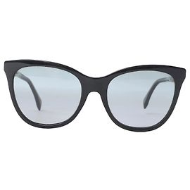 Fendi Zucca FF Logo Wayfarer Sunglasses in Black