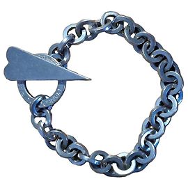 Bracciale a catena in argento Vivienne Westwood con chiusura a T