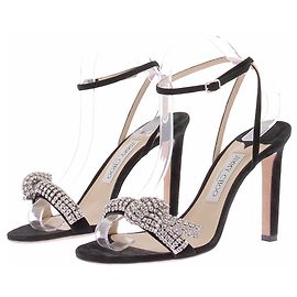 Jimmy Choo Schwarze Sandalen mit Strass