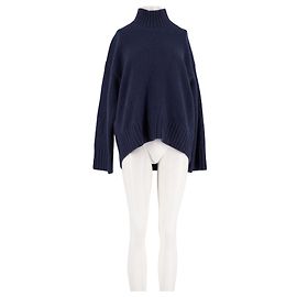 Cos Kaschmirpullover marineblau