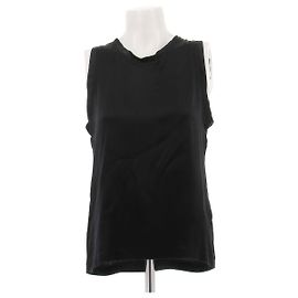 Top de seda negro Yves Saint Laurent