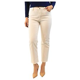 Frame Denim Weiße Jeans mit Kontrastnähten - size UK 10