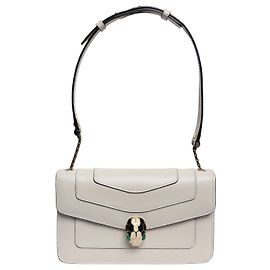 Bulgari Bolso crossbody Serpenti Forever Ivory