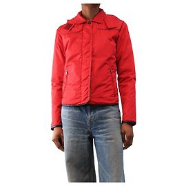 Prada Chaqueta de nailon roja - talla UK 6