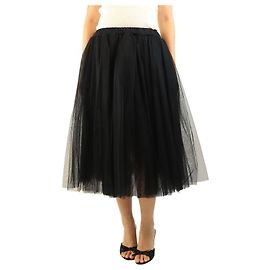 Comme Des Garcons Jupe midi en tulle noire - size S