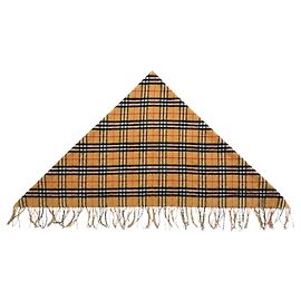 Burberry Beige cashmere check scarf
