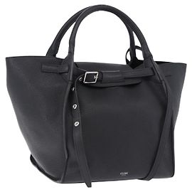 Céline CELINE Big Bag Small Leather 2way Black Silver