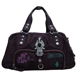 Autre Marque George Gina & Lucy Sweet Tart Handtasche aus lila Nylon