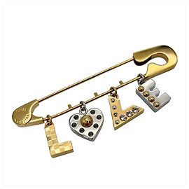 Louis Vuitton Brosche mit Sicherheitsnadel-Motiv
