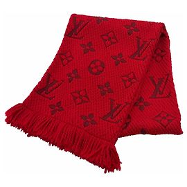 Louis Vuitton Ruby Monogram Fringe Stole