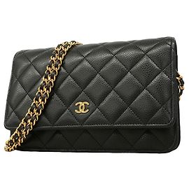 Portafoglio a spalla con catena Chanel Matelassé