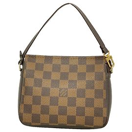 Louis Vuitton Damier Trousse Makeup Bag/Pouch N51982 Ebene