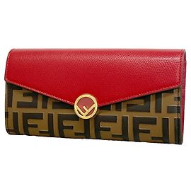 Fendi Leder-Langportemonnaie