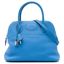 Hermès Blue Clemence Bolide 31