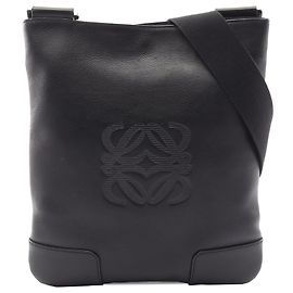 Borsa a tracolla Anagram LOEWE in pelle nera
