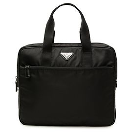 Bolso de Negocios Prada en Tessuto Negro