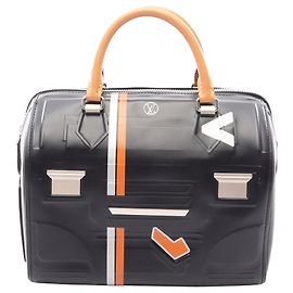 Louis Vuitton Space Speedy 25 in pelle di vitello nera