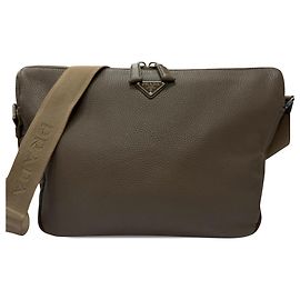 Borsa a tracolla Prada in Vitello Daino marrone