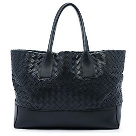Bottega Veneta Black Nappa Intrecciato Tote