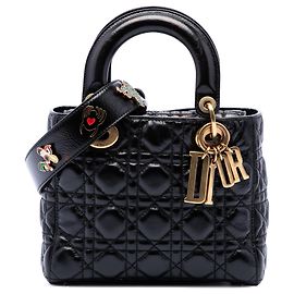 Dior Black Small Crinkled Patent Cannage My ABCDior Lady Dior
