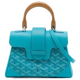 Goyard Blue Mini Goyardine Saigon Souple