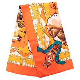 Hermès Orange Feria de Sevilla Seidentuch 90