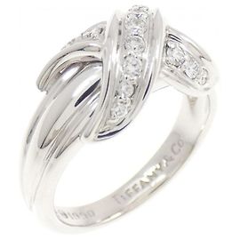 Tiffany & Co Anillo Tiffany Signature con Diamantes en Oro Blanco