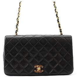 Chanel Black Leather Chain Shoulder Bag