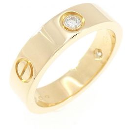 Cartier Love Ring mit halbem Diamantbesatz