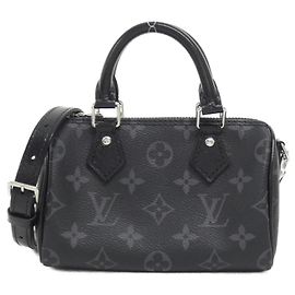 Bolsa de mão Louis Vuitton Monogram Eclipse Nano Speedy
