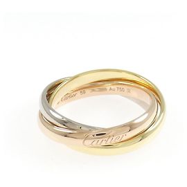 Cartier Trinity Ring aus 18K Rosa Weiß und Gelbgold