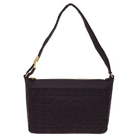 Chanel Chocolate Bar CC Quilted Jersey Medium