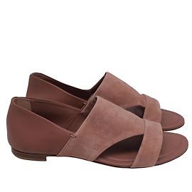 Sandali slip-on a punta aperta Tod's in camoscio Rose