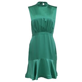 Autre Marque Mini abito Saloni in seta verde