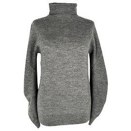 Céline Jersey de cuello alto Celine en cachemira gris