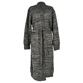 Cardigán largo Dries Van Noten en lana de alpaca gris