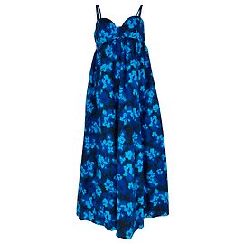 Vestido midi Ulla Johnson Harlan con estampado floral en algodón azul