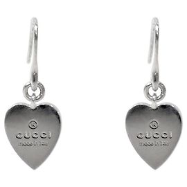 Gucci Pendientes Trademark Heart Silver