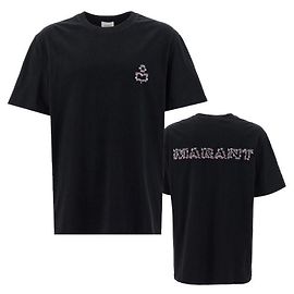 Isabel Marant T-Shirt mit besticktem Logo Schwarz