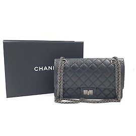Borsa Chanel 2.55 Nera Argentata
