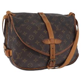 LOUIS VUITTON Monogram Saumur 30 Shoulder Bag M42256 LV