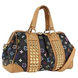 LOUIS VUITTON Monogram Multicolor Courtney MM Bag 2way Black M45642