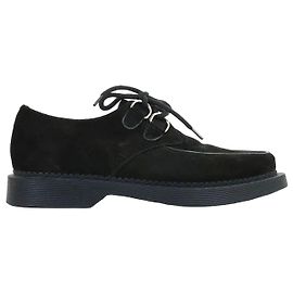 Saint Laurent Ungetragene Suede Loafers Schwarz