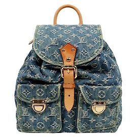 Louis Vuitton Sacardo Rucksack Denim Monogram