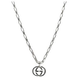 Gucci Collar entrelazado de plata
