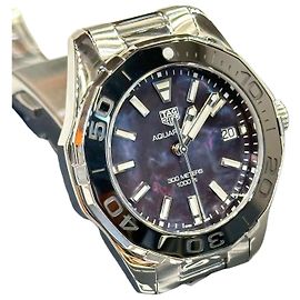 Tag Heuer Reloj Aquaracer Date Black Ceramic Mother of Pearl Quartz