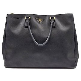 Prada Saffiano Leder Tote Bag Schwarz