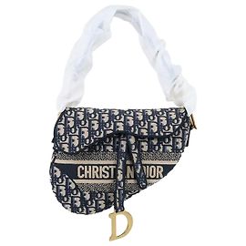 Dior Oblique Saddle Schultertasche Navy