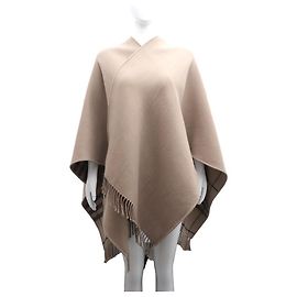Burberry Chal y capa poncho de cuadros en lana